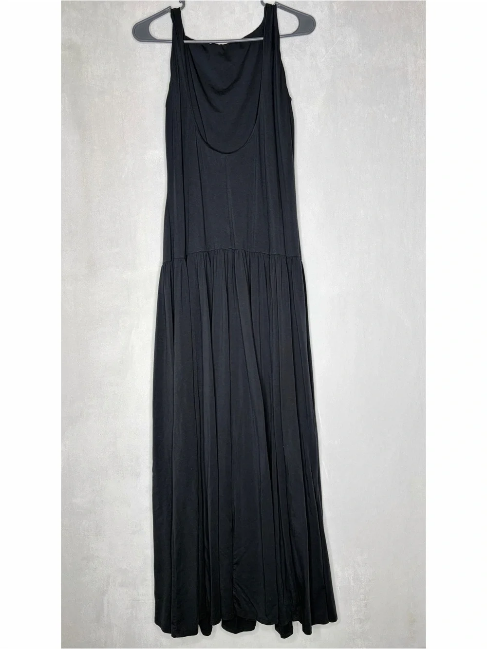 Abercrombie & Fitch Black Drop Waist Maxi Dress